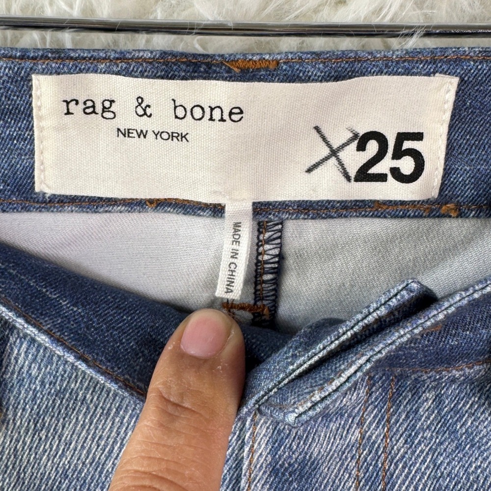 Rag & Bone Printed Patchwork Colorblock Denim Jea… - image 3